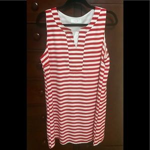 Boutique NWT red/white dress